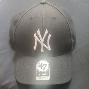 MLB New York Yankees NY ‘47 Brand MVP Baseball Hat Cap  Black Adult OSFM